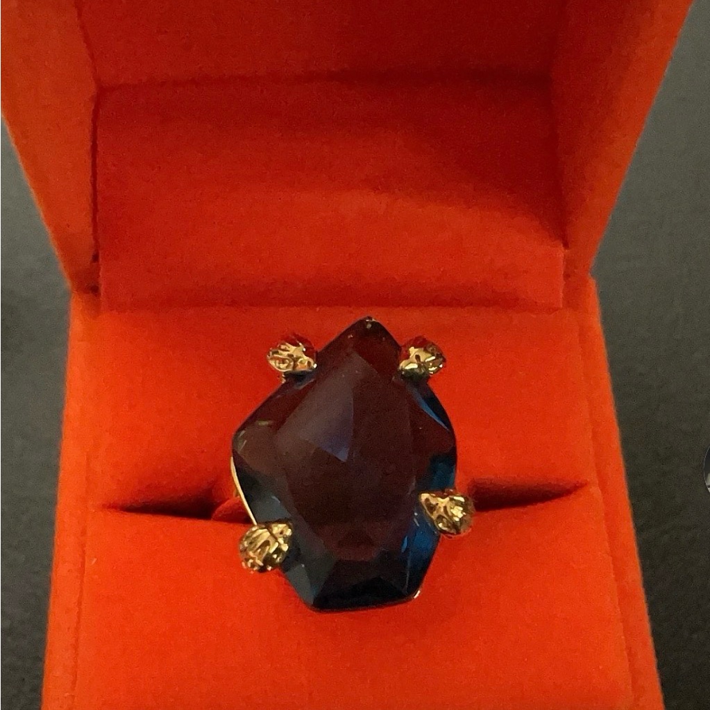 Kurt Geiger Midnight Blue Gemstone Ring
